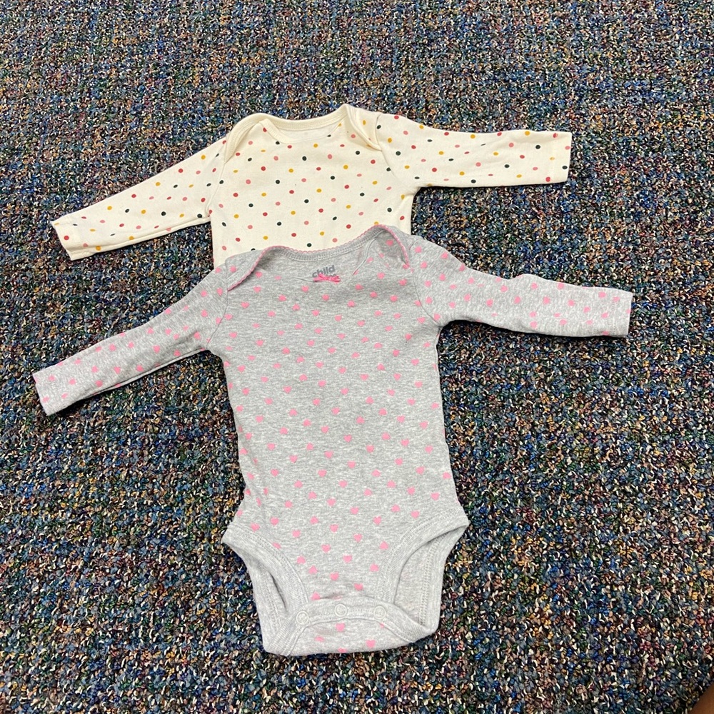 Two Long-Sleeve Onesies